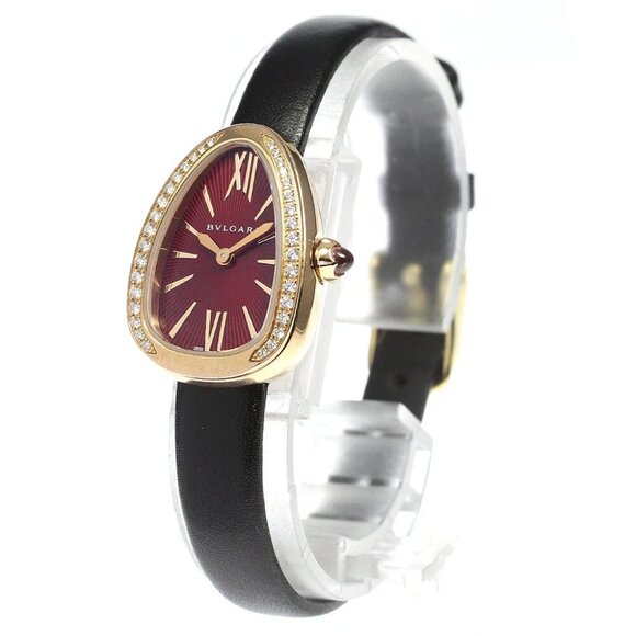BVLGARI Serpenti 102730 Side diamond Red Dial Quartz Ladies Watch_800022